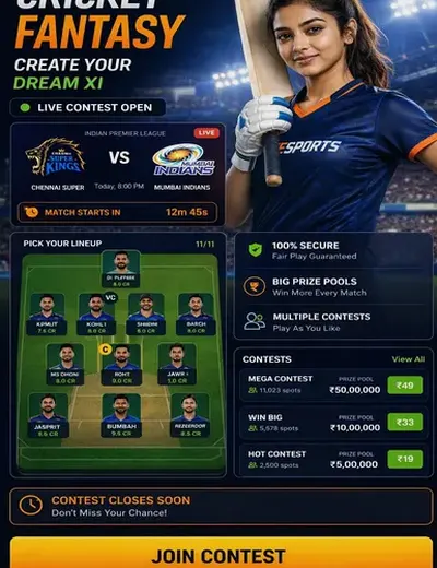 Lalabet (lala bet) fantasy cricket & matchday visual 3