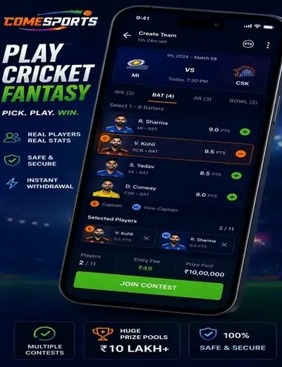 Lalabet (lala bet) fantasy cricket & matchday visual 2